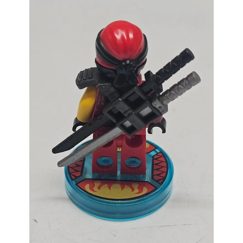 LEGO Dimensions Ninjago Kai Minifigure Toy Tag Base 71207 Red Ninja Katana